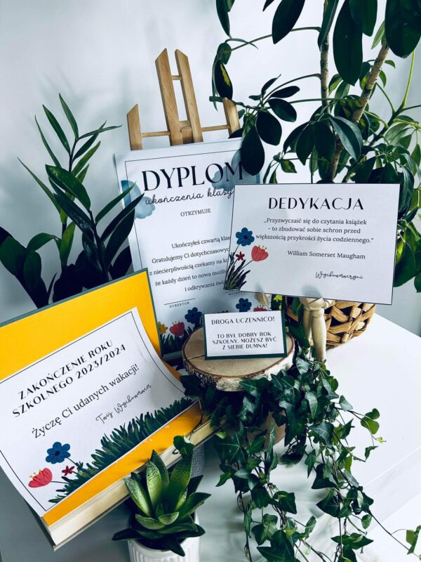 dyplomy kolorowa laka