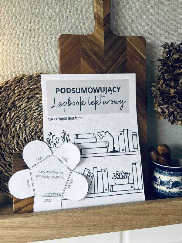 LAPBOOK LEKTUROWY PODSUMOWUJACY
