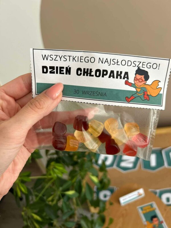 ETYKIETY NA PREZENT - DZIEŃ CHŁOPAKA