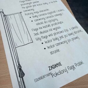 FLAGA POLSKI |KARTA PRACY|