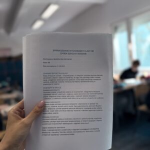 PAKIET SPRAWOZDAŃ ZAKOŃCZNIE ROKU KLASA 3